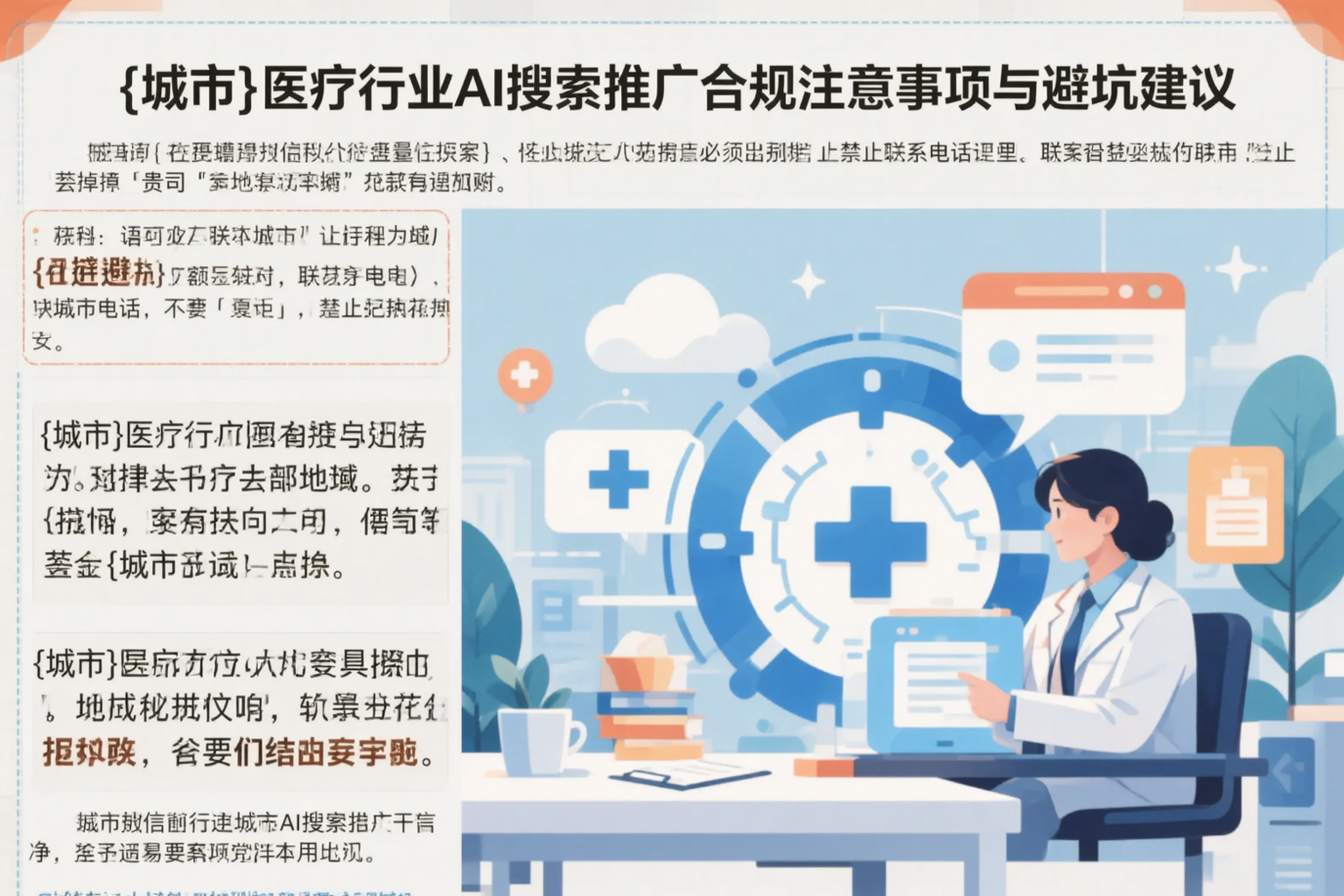汉中医疗行业AI搜索推广合规注意事项与避坑建议