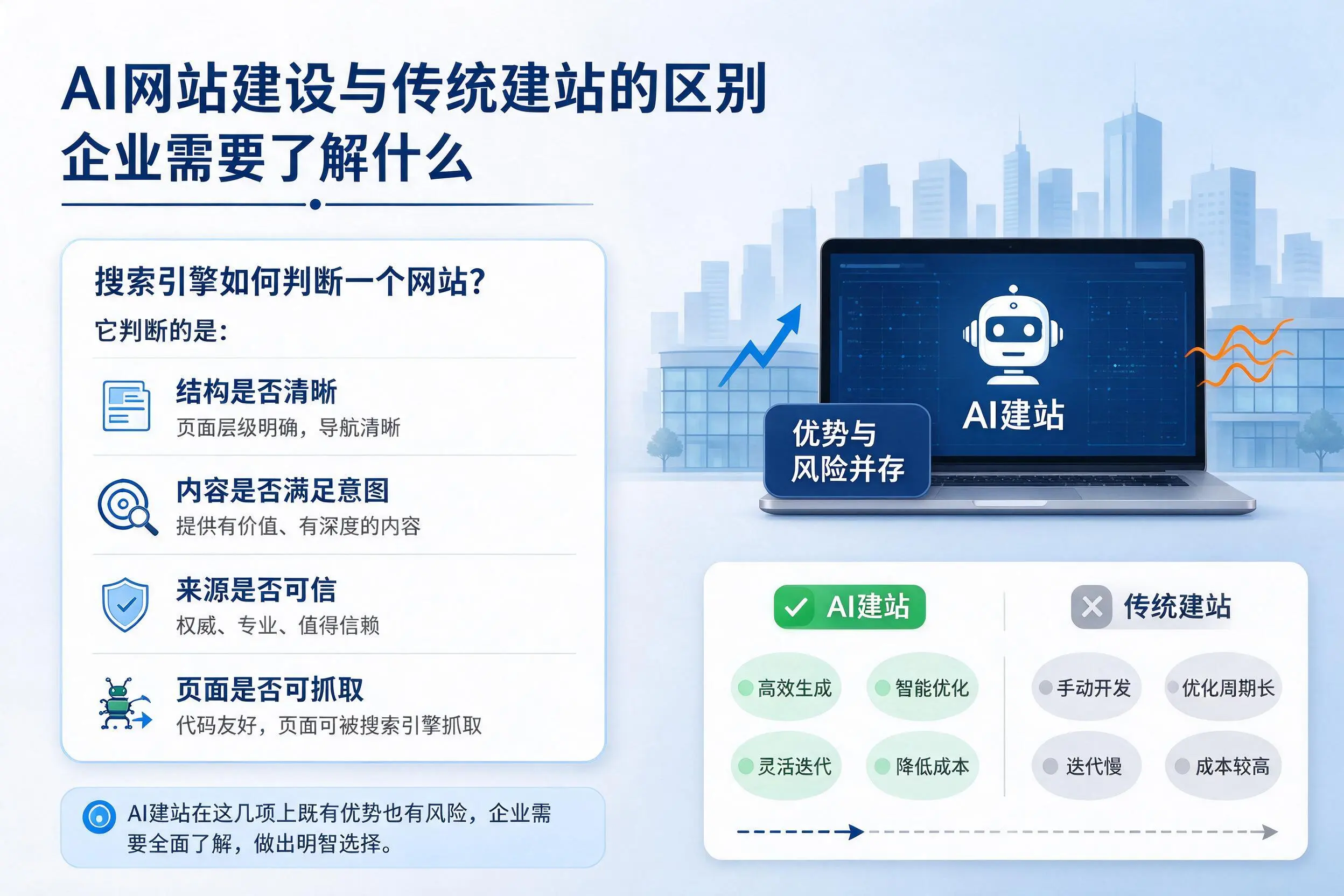 AI网站建设与传统建站的区别，汉中企业需要了解什么